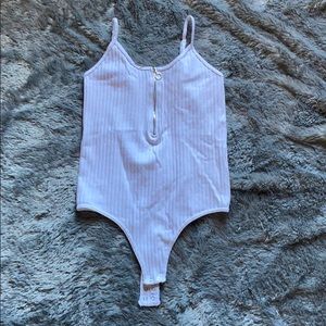 White tank top bodysuit